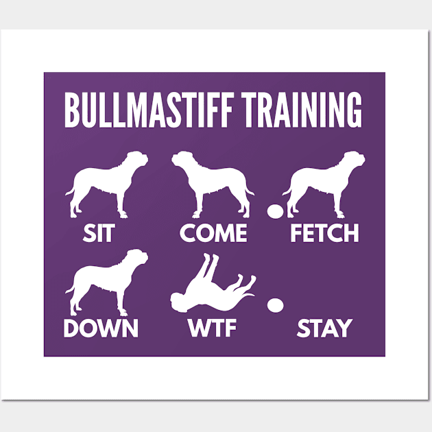 Bullmastiff Training Bullmastiff Dog Tricks Wall Art by DoggyStyles